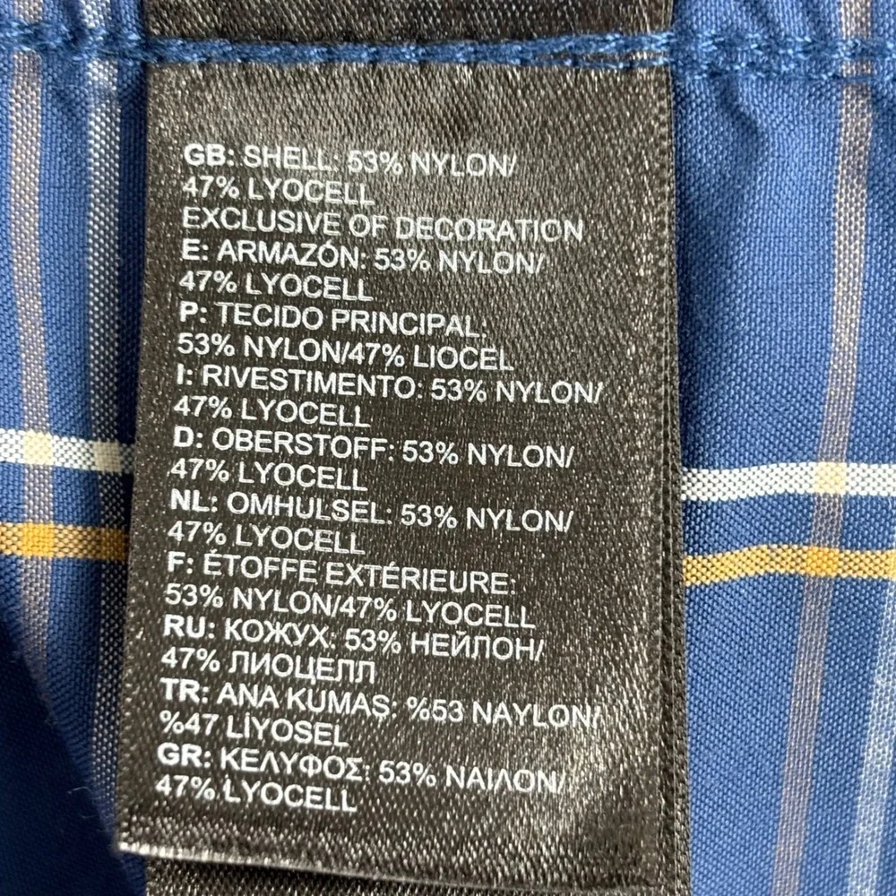 The North Face Mens XXL Shirt Blue Plaid Button Down‎ Long Sleeve Outdoor